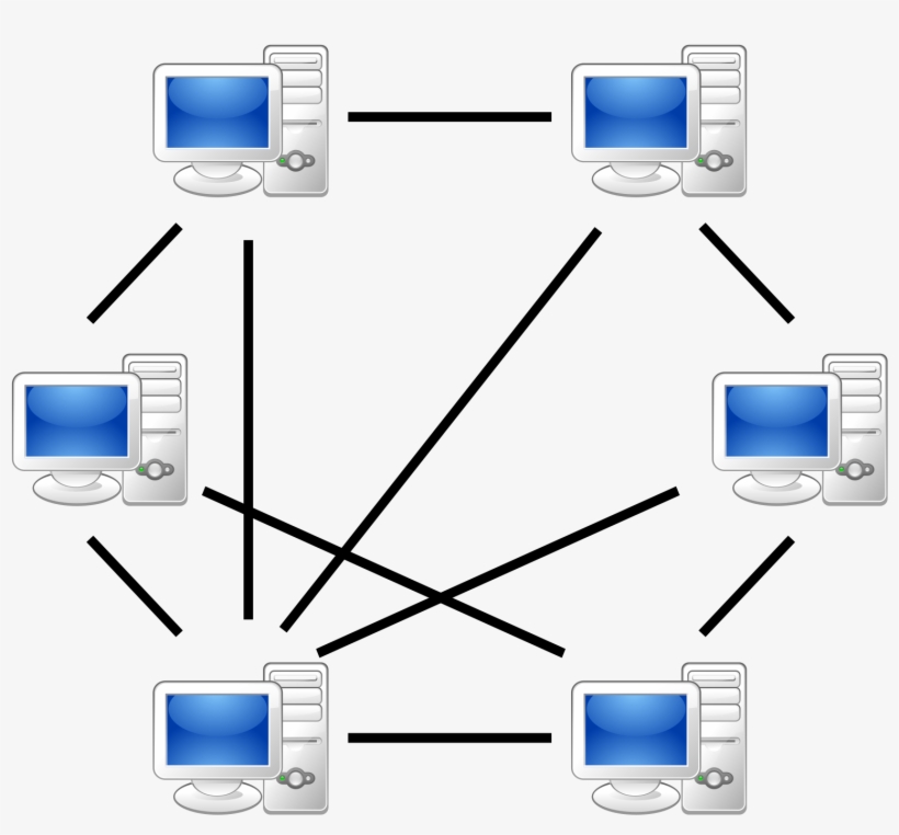 Computer-network - Peer To Peer, transparent png download