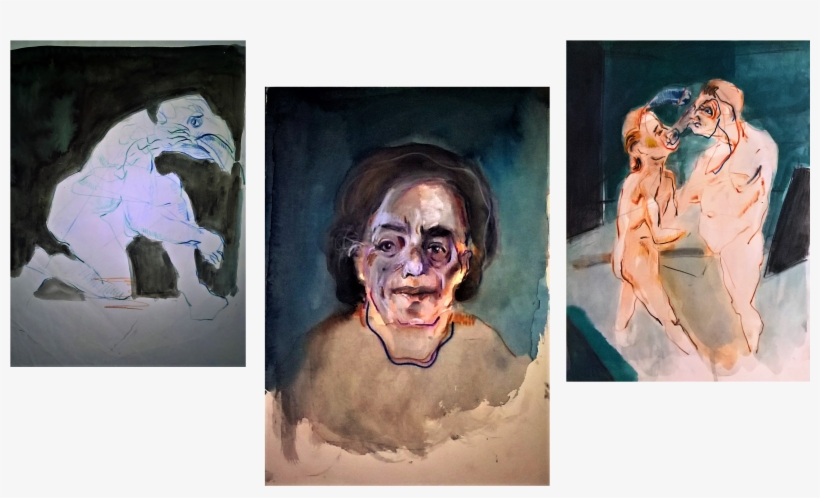 Trittico "across The Universe" - Watercolor Paint, transparent png download