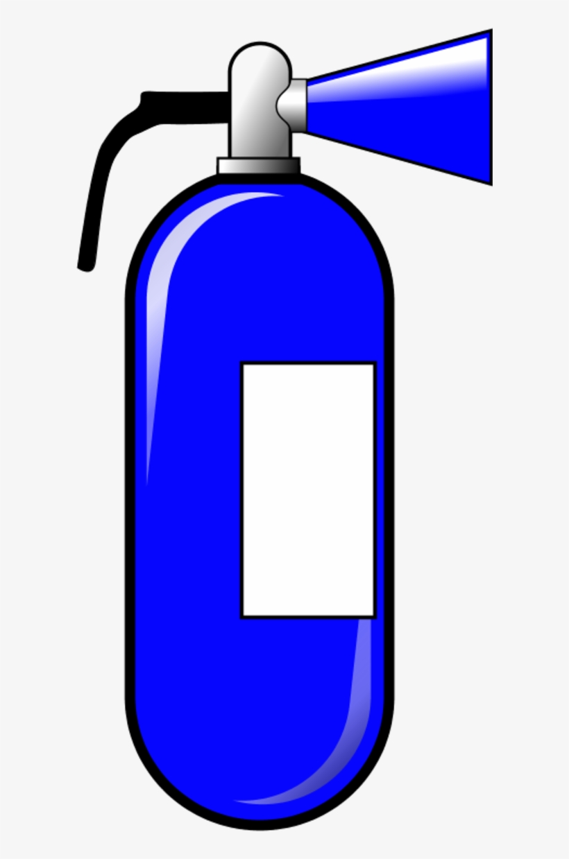 Vector Clip Art - Blue Fire Extinguisher Clipart, transparent png download