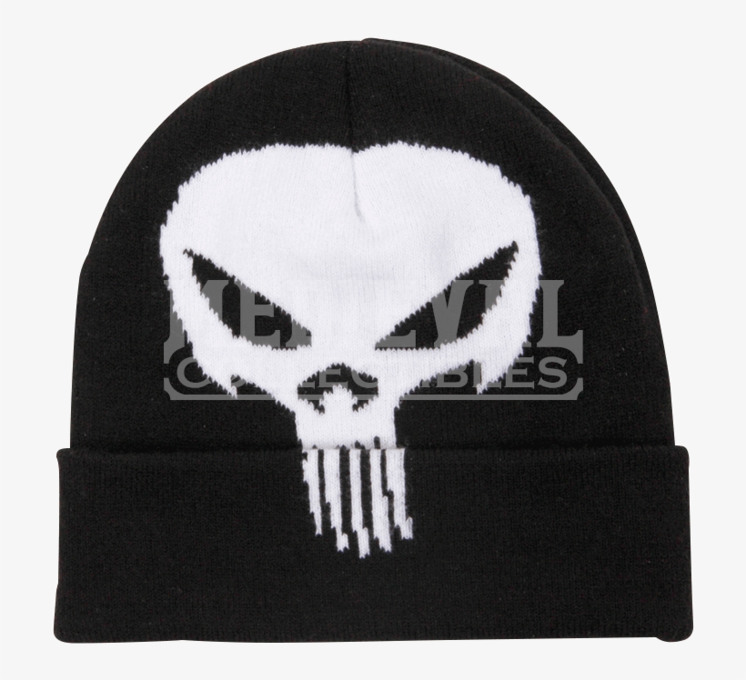 Marvel Punisher Beanie - Punisher Marvel Punisher Costume Beanie Hat 292132, transparent png download
