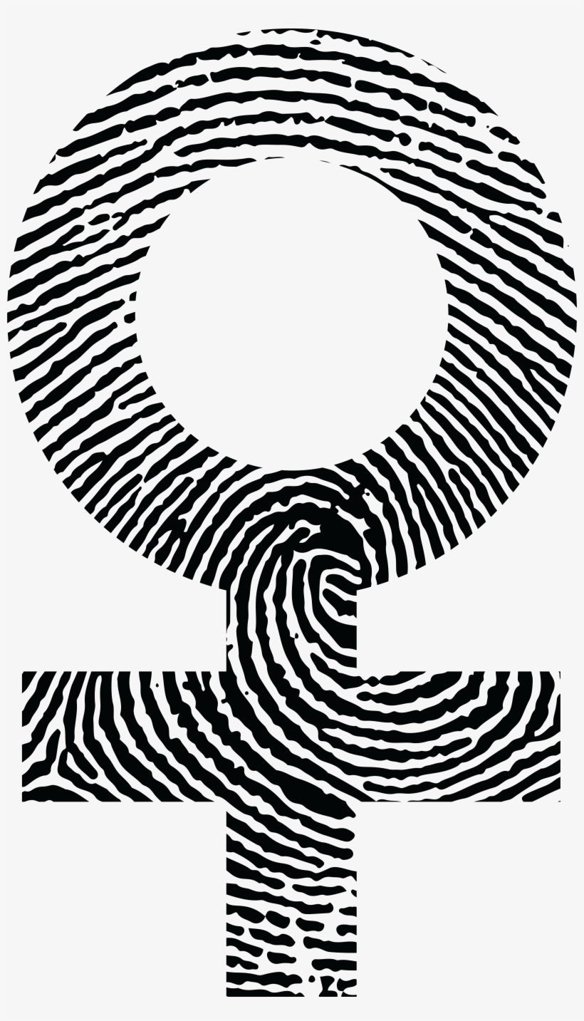 Free Clipart Of A Thumb Print Female Gender Symbol - Small Finger Prints, transparent png download