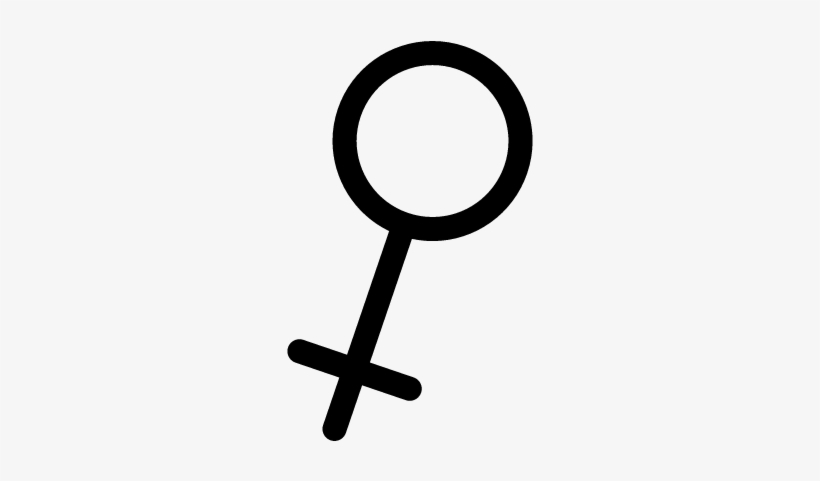 Female Symbol Vector - Cross, transparent png download