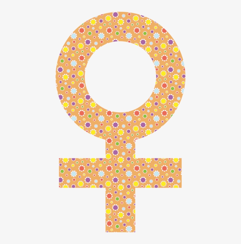 Gender Symbol Female Woman - Man And Woman Symbol Draw, transparent png download