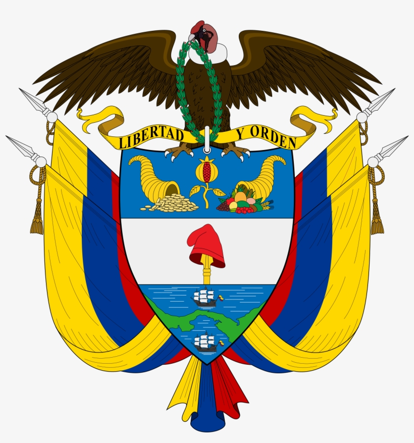 Coat Of Arms Of Colombia - Colombia Coat Of Arms, transparent png download
