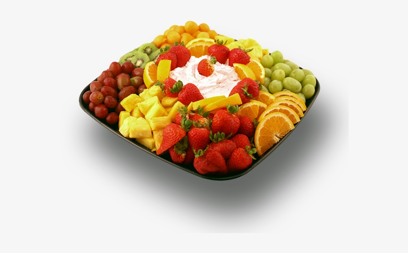 Classic Fresh Fruit Tray - Fruits On A Plate Png, transparent png download