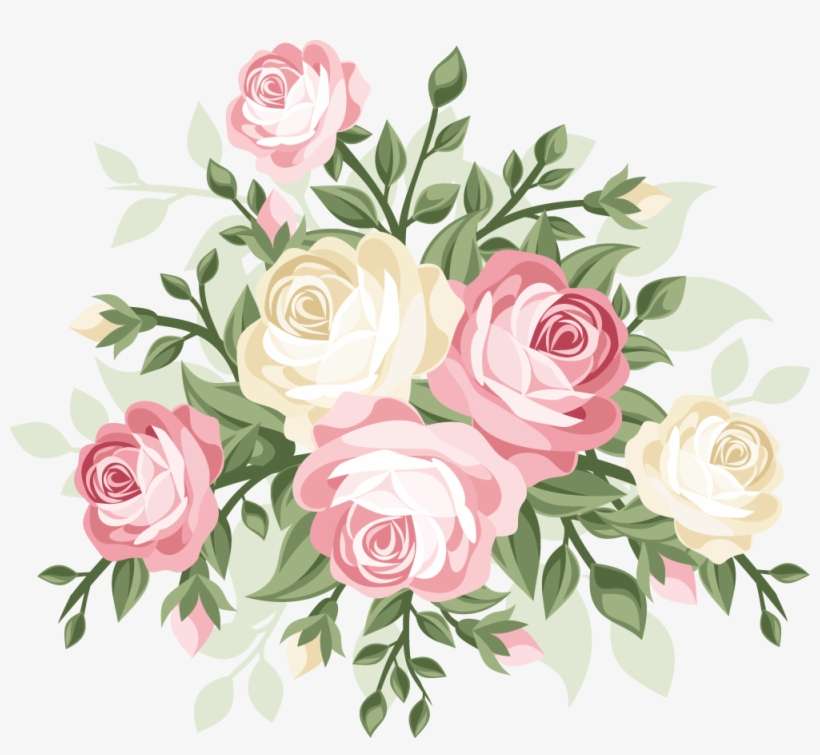 Http - //a - Top4top - Net/p 84wyfj2 Vintage Flowers, - Vintage Floral Vector Png, transparent png download