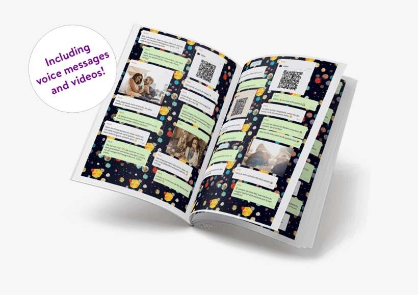 Print Whatsapp Chat With Videos And Voice Messages - Whatsapp Chat Buch, transparent png download
