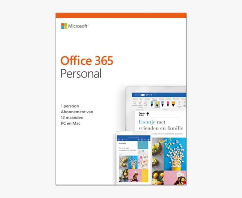 Microsoft Office 365 Personal 2019, transparent png download