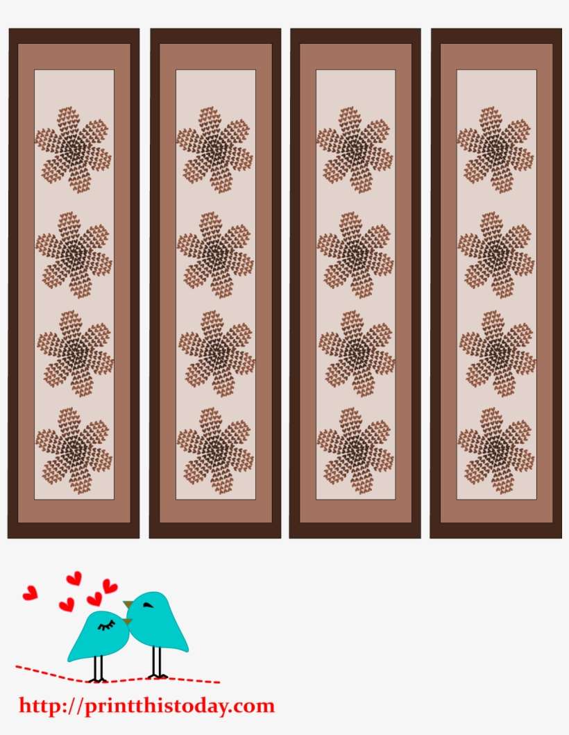 Valentine Bookmarks To Print Banner Download - Love Hearts Bookmarks, transparent png download