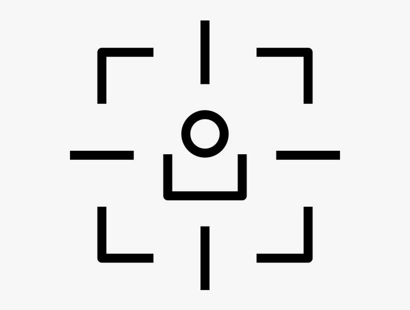 Crosshair Rubber Stamp - Circle, transparent png download