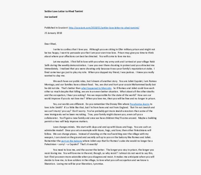 Settler Love Letter To Ahed Tamimi - Plaza De San Marcos, transparent png download