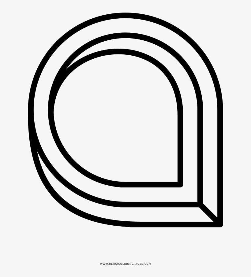 Optical Illusion Coloring Page - Circle, transparent png download