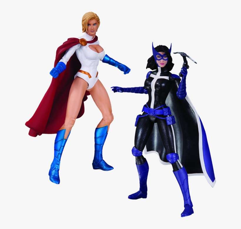 Power Girl & Huntress Action Figure 2-pack On Ozzie - Power Girl Dc Collectible, transparent png download