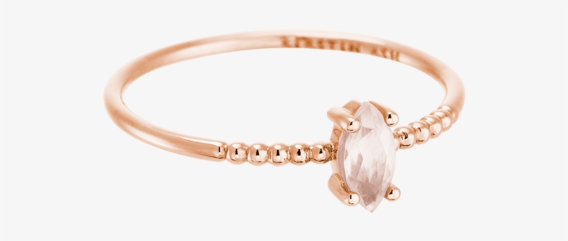 Rose Quartz Marquise Ring Image - Bangle, transparent png download
