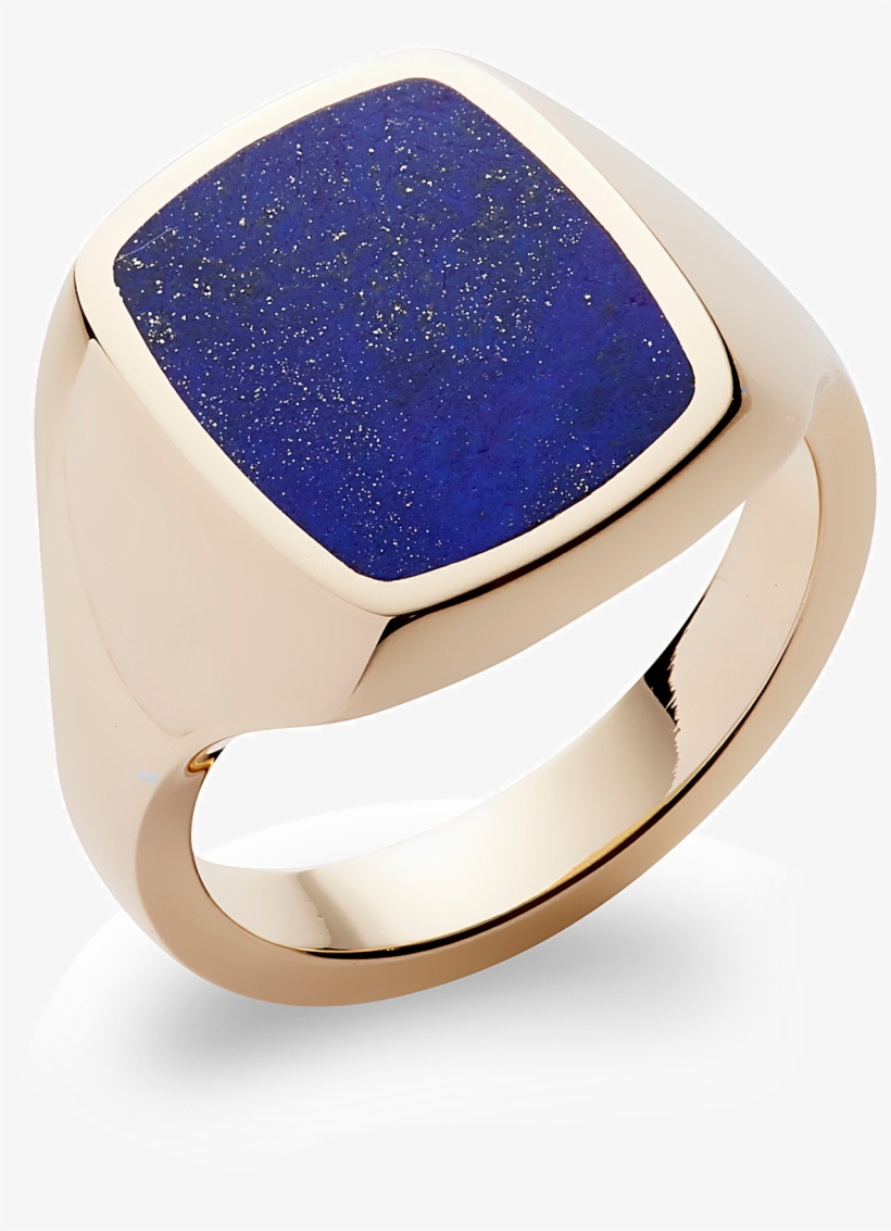 Stone Set Cushion Signet Ring - Ring, transparent png download