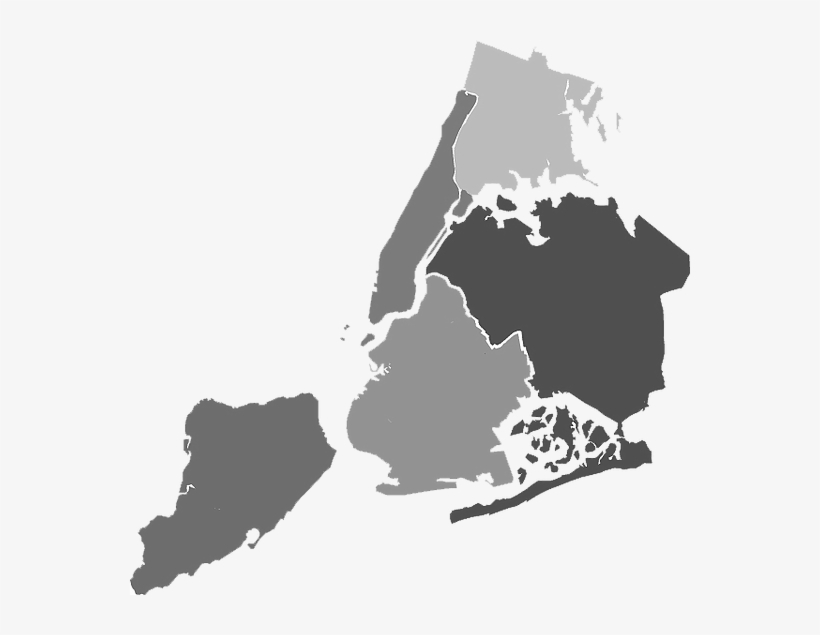 Download Boroughs New York City Map Vector Transparent PNG Download