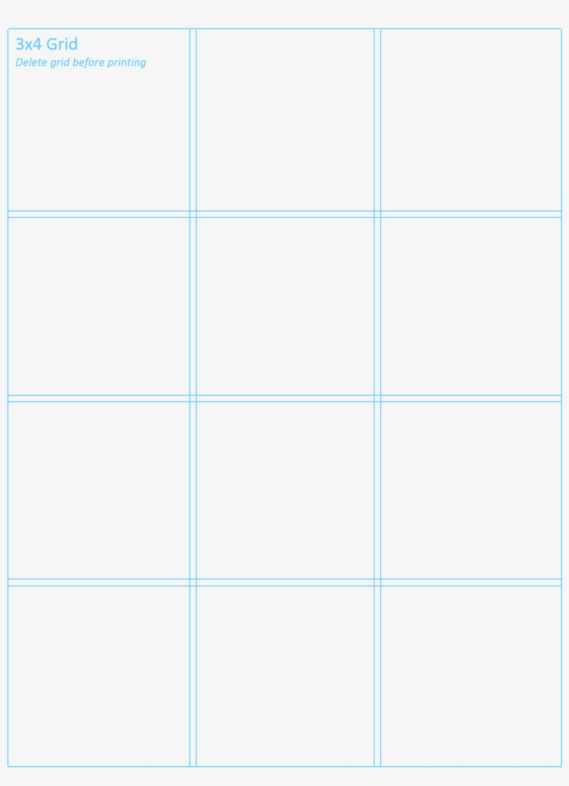 3×4- Grid - Parallel, transparent png download