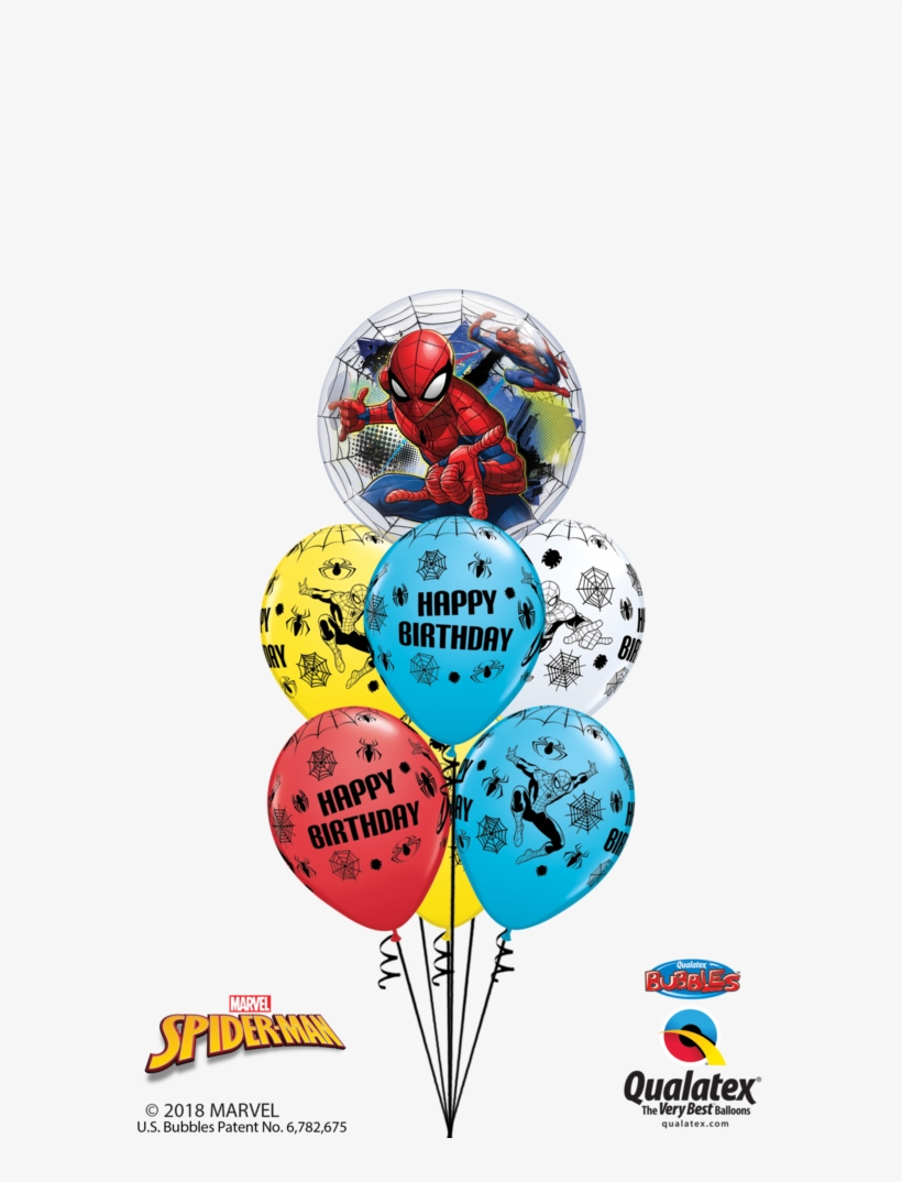 Cumpleaños De Super Héroe - Spiderman Birthday Balloon, transparent png download