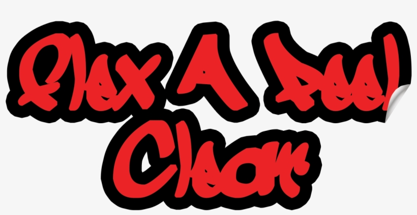 Flex A Peel Clear - Graphic Design, transparent png download