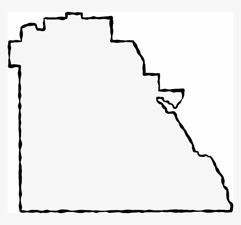 A Map Of Polk With A Black Squiggle Outline - Polk County Shape, transparent png download