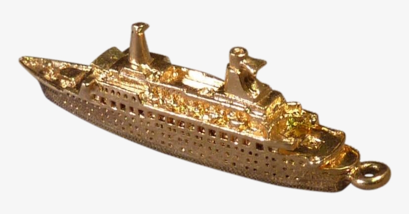 Island Princess Cruise Ship Gold Charm - Paddle Steamer, transparent png download