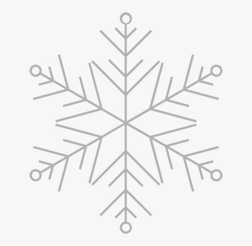 Snowflake Frost Ice U00b7 Free Vector Graphic On Pixabay - Basic Snowflake, transparent png download