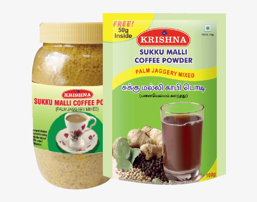 Sukku Malli Coffee Powder- - Krishna Sukku Malli Coffee, transparent png download