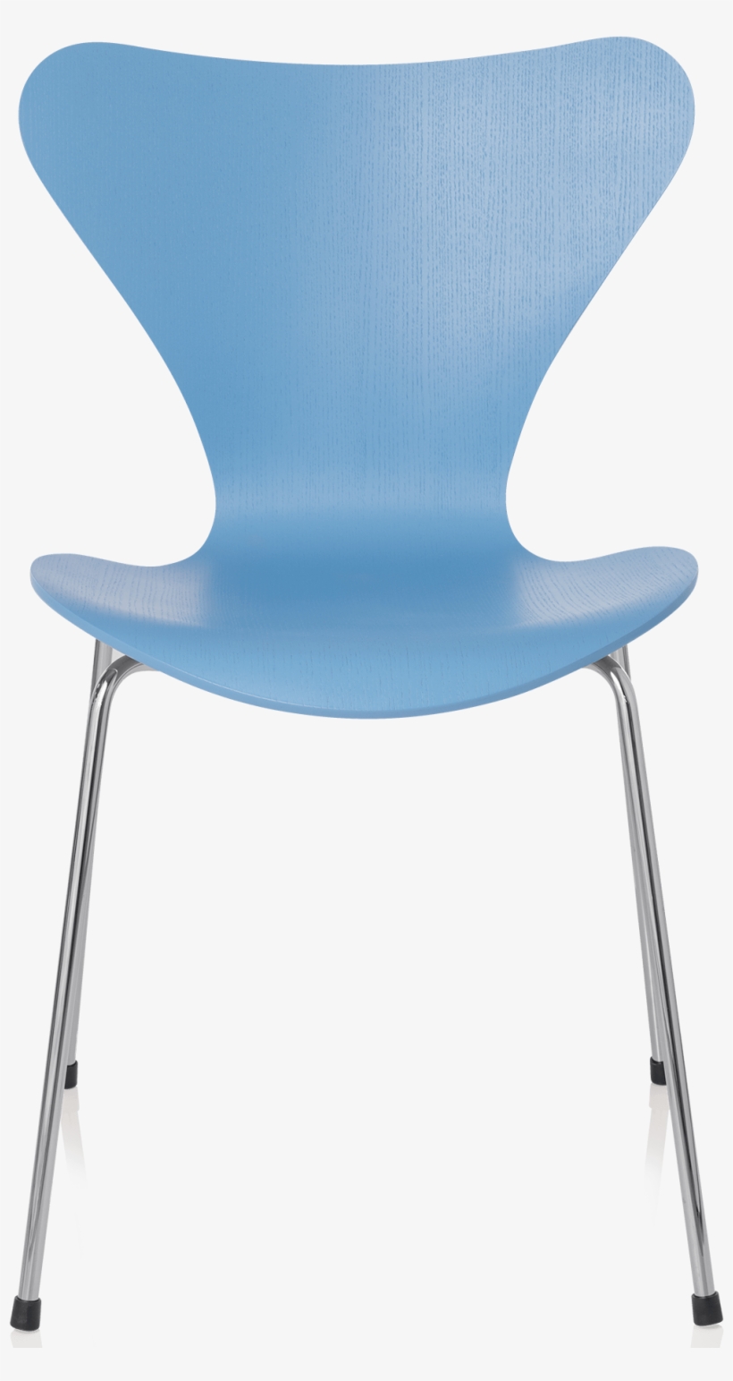 Series 7 Chair Arne Jacobsen Trieste Blue Coloured - Fritz Hansen Series 7 Blue, transparent png download