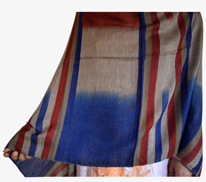 Gi Kashmir Pashmina Tri- Colour Khudrang Alternate - Miniskirt, transparent png download