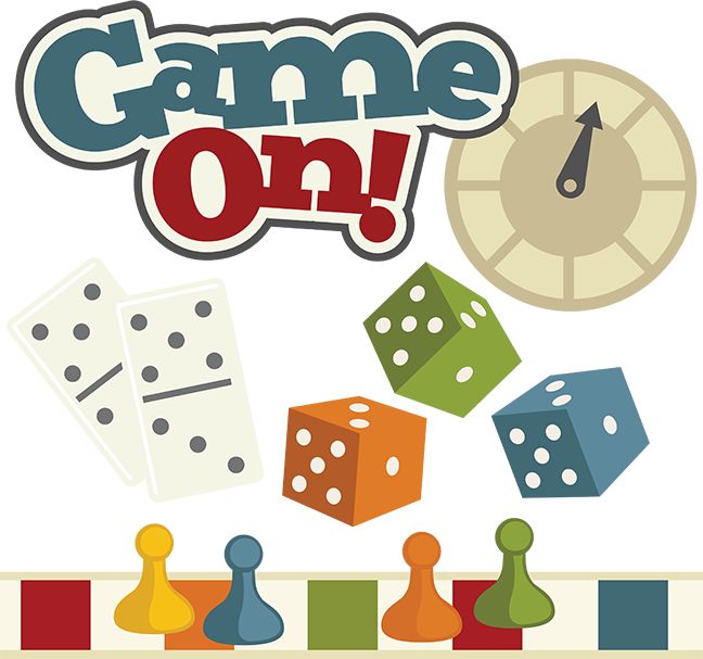Board Game Pieces Clip Art On Svg - Table Games Clip Art (648x607), Png Download