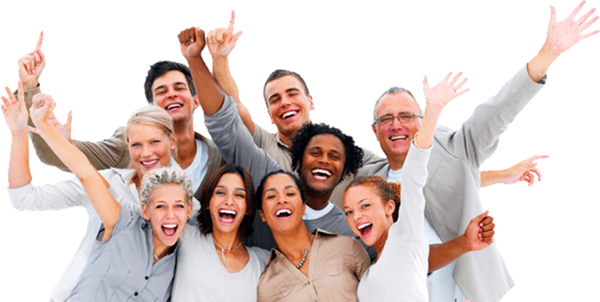 People Celebrating Png Clip Art Freeuse Stock - People Celebrate Png (848x427), Png Download