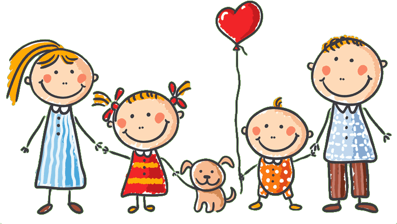Dibujos Familias Felices (789x545), Png Download