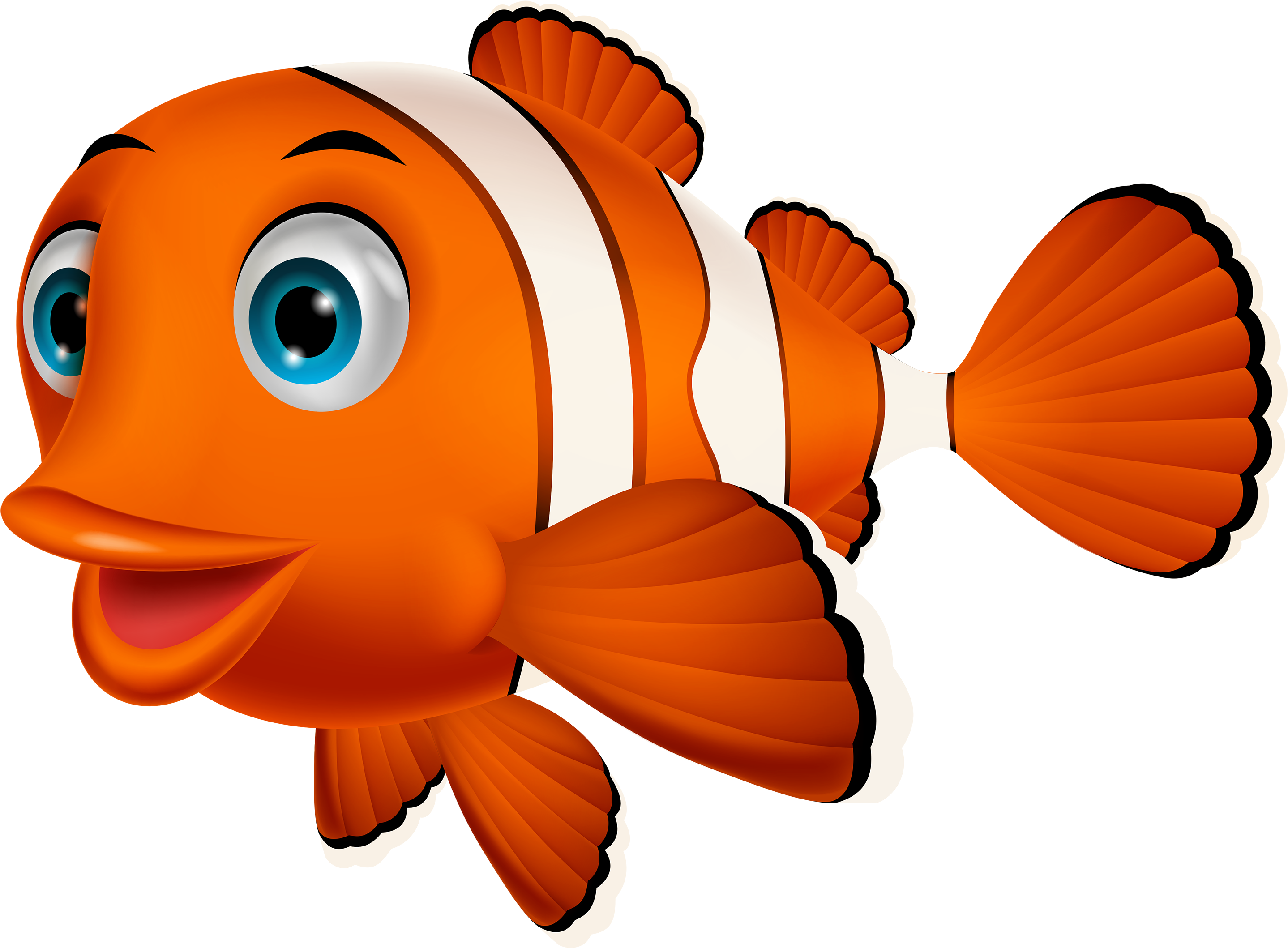 Fish Clipart Orange Objects - Nemo Fish Png (3000x2172), Png Download
