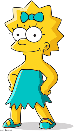 Maggie Simpson Wiki Espa Los Quotes - Lisa Simpson Dibujo (300x488), Png Download