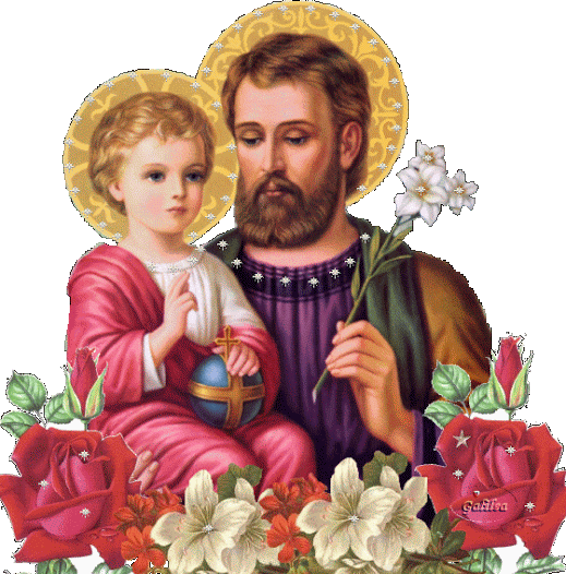 São José, Esposo Da Virgem Maria, Modelo De Pai E Esposo, - St Joseph Gif (519x526), Png Download