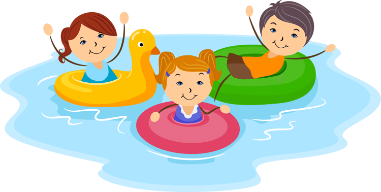 Family Clipart Swim - Pool Clipart (750x378), Png Download
