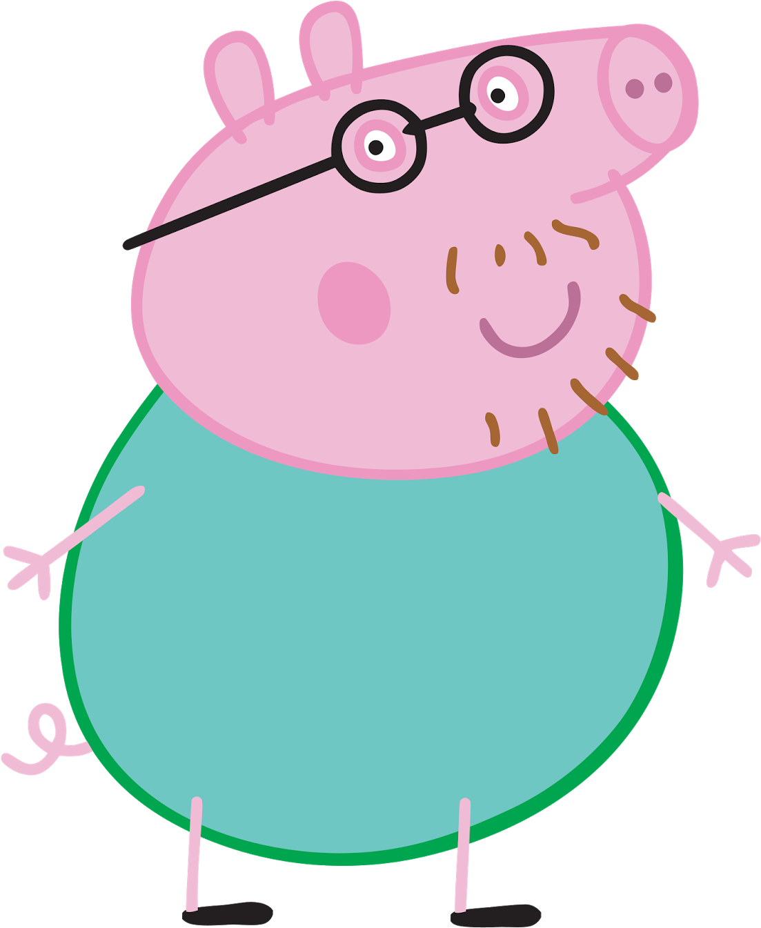Cartoon Characters Peppa Pig Png Hq - Peppa Pig Characters (1324x1600), Png Download