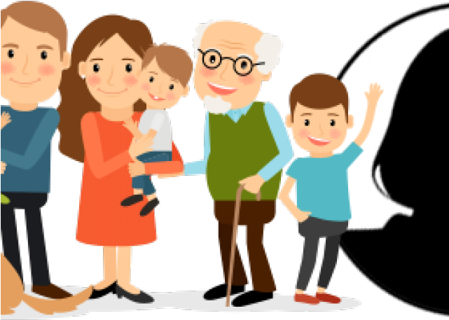 Pilot Clipart Extended Family Member - Imagen De Adulto Mayor Animado (640x480), Png Download