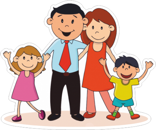 Nuclear Family Hindu Joint Family Clip Art - Que Es La Convivencia Familiar (500x500), Png Download