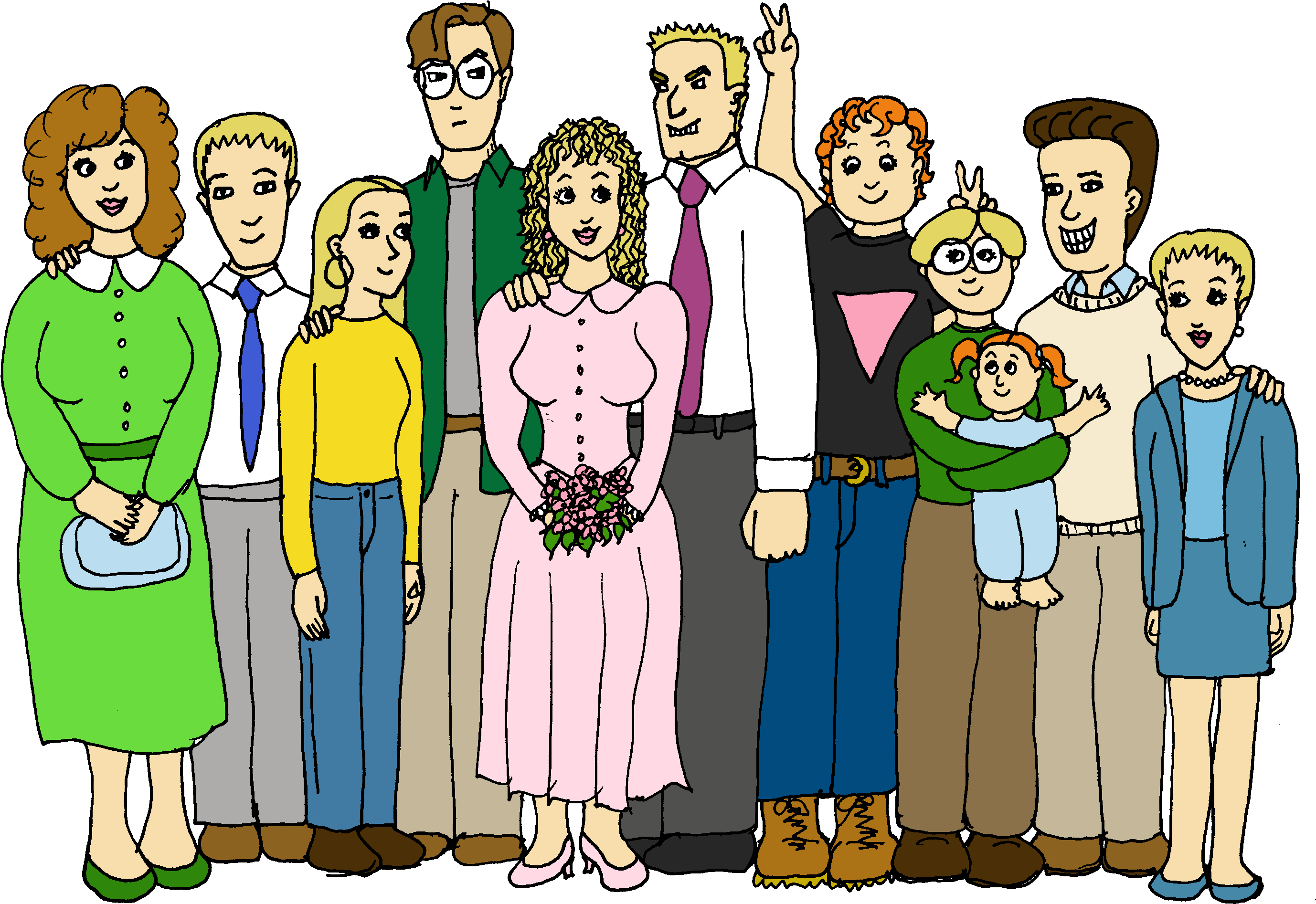 I Hope I Can Get All Of The Illustrations Done In Time - Family Going To Church Png (2812x1952), Png Download
