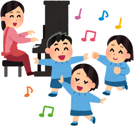 Youchien Piano Kids - Child (450x434), Png Download