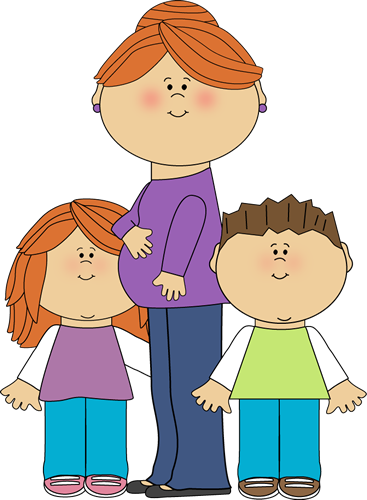 Mom Clip Art Pregnant - Mom Clipart (367x500), Png Download