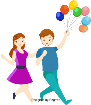 Beautiful Cartoon Lovely Hand Painted Love Happy Family - Portable Network Graphics (360x360), Png Download