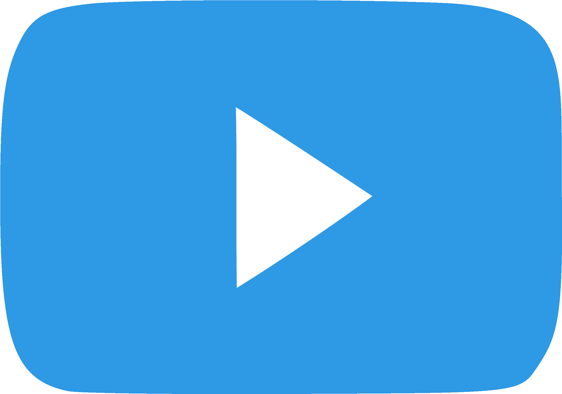 Youtube Play Button Png File - Youtube Blue Play Button (2400x1675), Png Download