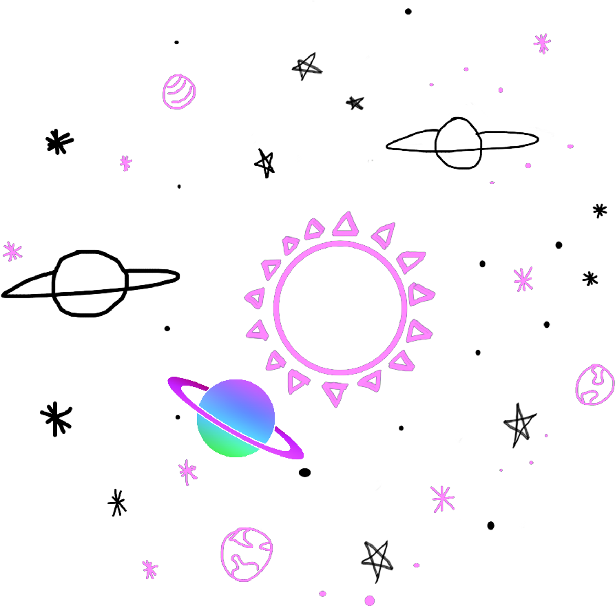Cute Tumblr Png Clip Transparent Download - Cute Planet Png (1024x963), Png Download