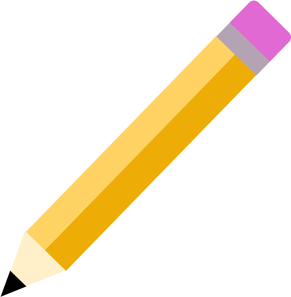 Yellow Pencil Png Image Vector - Pencil (1600x1200), Png Download