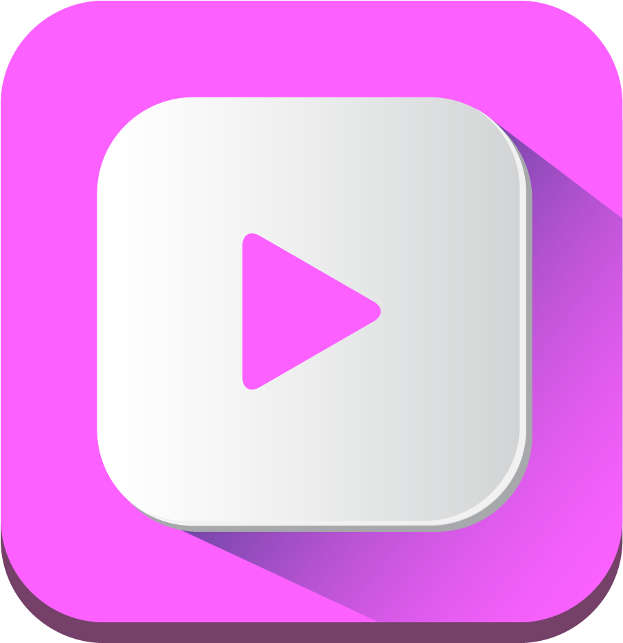 Download Png Image Report - Youtube Play Button In Pink (1025x1024), Png Download