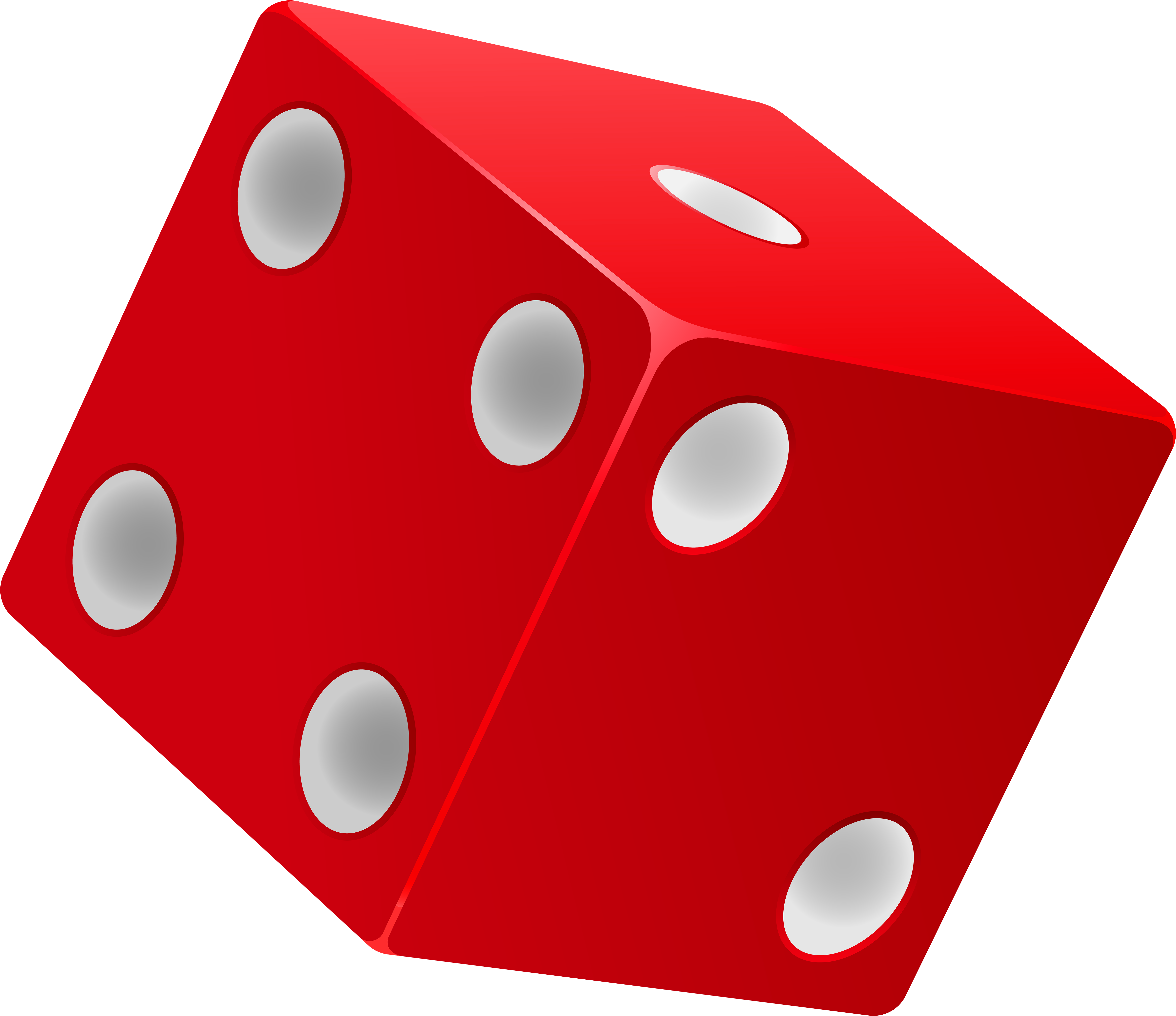 Red Dice Png Clip Art - Clipart Dice (6000x5225), Png Download