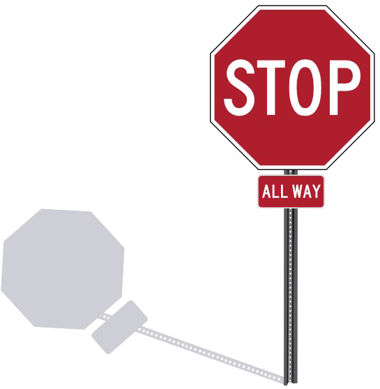 Stop Sign Png Download Image - Stop Sign Drawing (610x557), Png Download