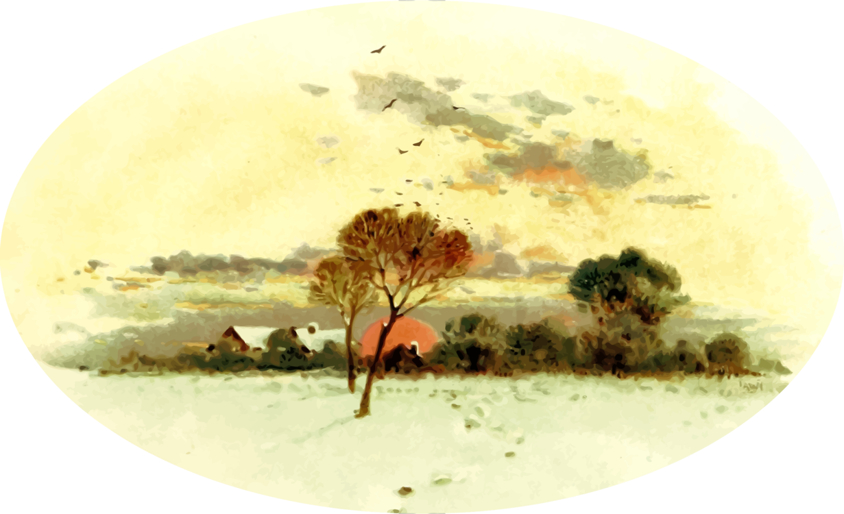 Season Drawing Watercolor - Watercolor Painting (1231x750), Png Download